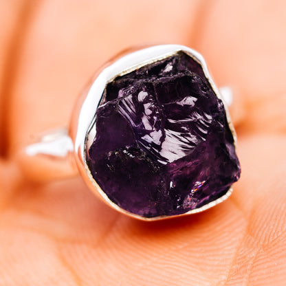 Amethyst Ring Size 5.75 (.925 Sterling Silver)