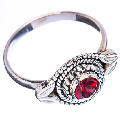 Value Garnet Ring Size 8 (925 Sterling Silver) R3173