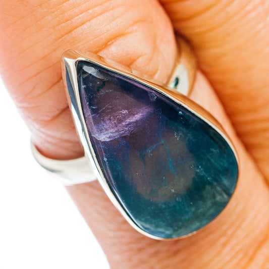 Multi-Fluorite Ring Size 8.75 (German Silver)