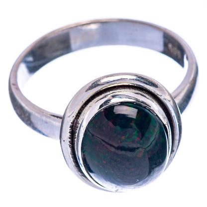 Black Opal Ring Size 6.75 (925 Sterling Silver) R144638