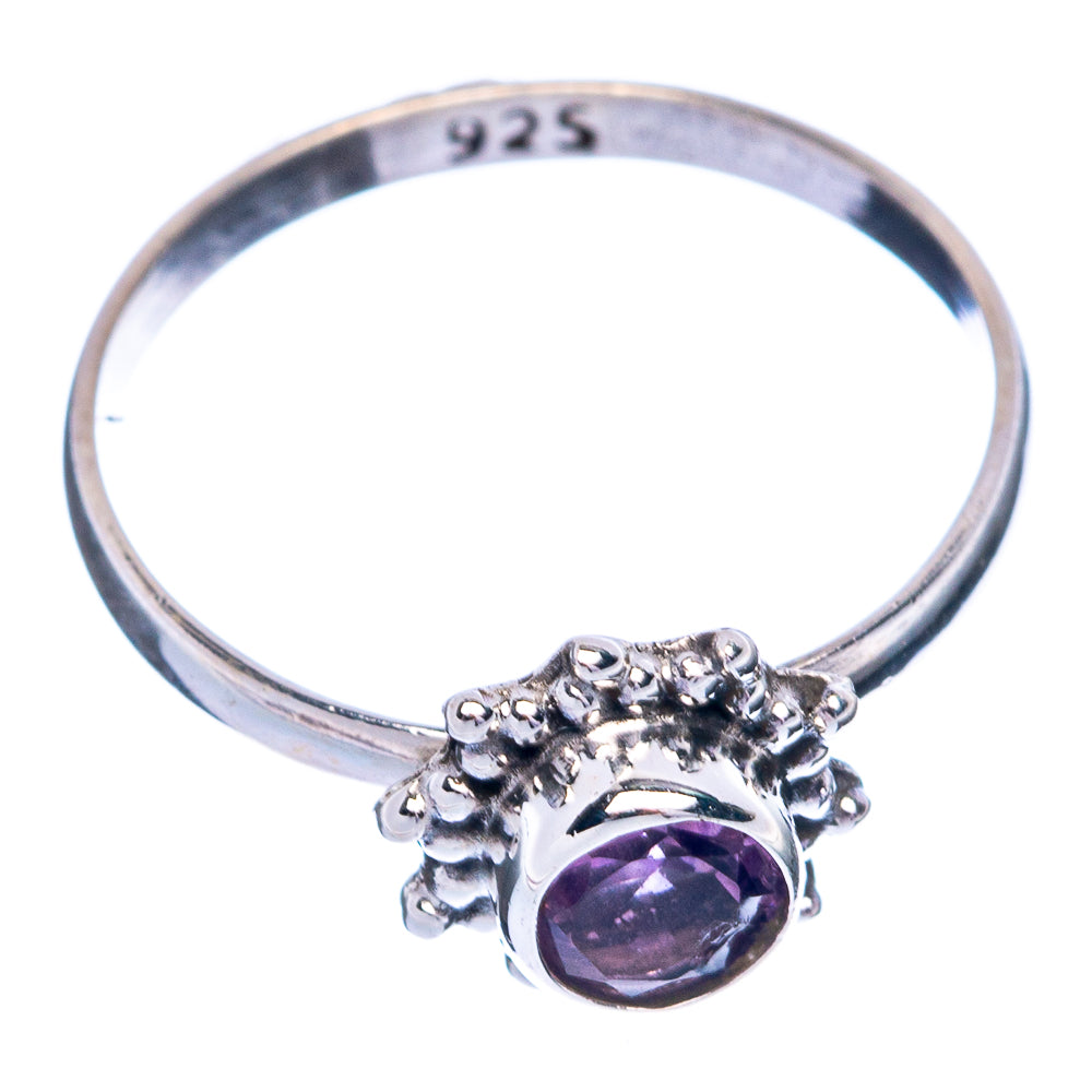 Faceted Amethyst Dainty Ring Size 5.5 (925 Sterling Silver) R145445