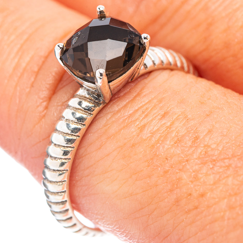 Smoky Quartz Ring Size 9.25 (.925 Sterling Silver)