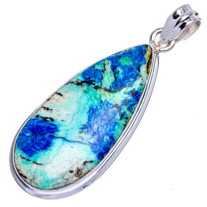 Azurite Pendant 2" (925 Sterling Silver) P40539