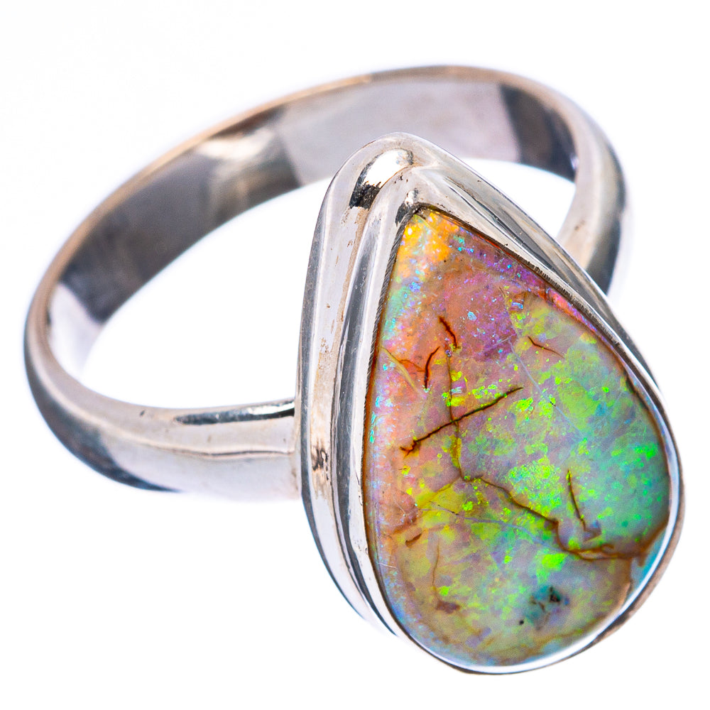 Rare Sterling Opal Ring Size 7 (925 Sterling Silver) R4374