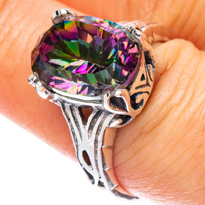 Mystic Topaz 925 Sterling Silver Ring Size 8.5 Ana Co R2455