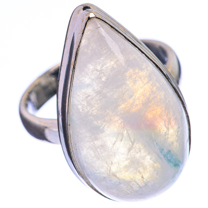 Rainbow Moonstone Ring Size 7.25 (925 Sterling Silver) R142854