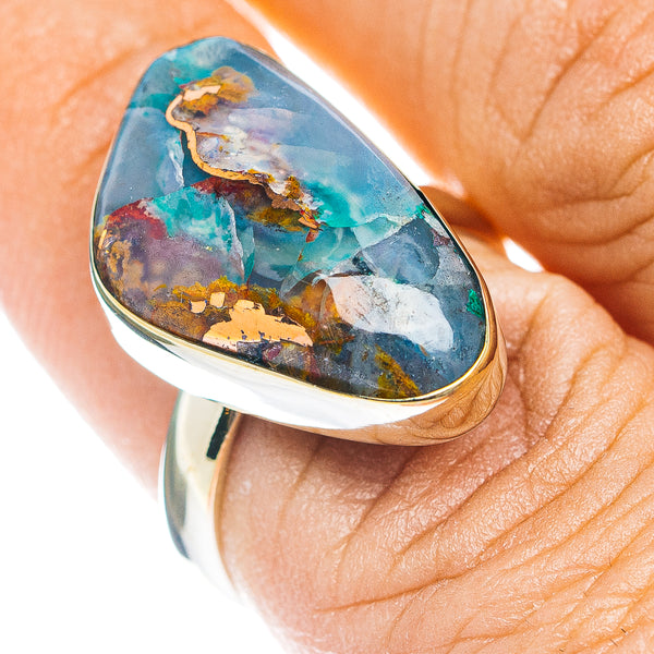 Confetti Chrysocolla Ring Size 7.5 (German Silver)