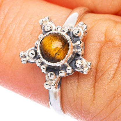Tiger Eye Dainty Ring Size 6 (925 Sterling Silver) R145722