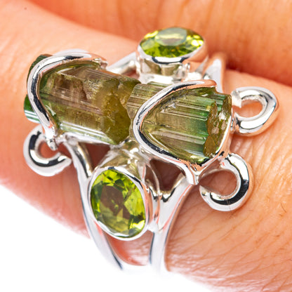 Premium Green Tourmaline 925 Sterling Silver Ring Size 8 (925 Sterling Silver) R2679