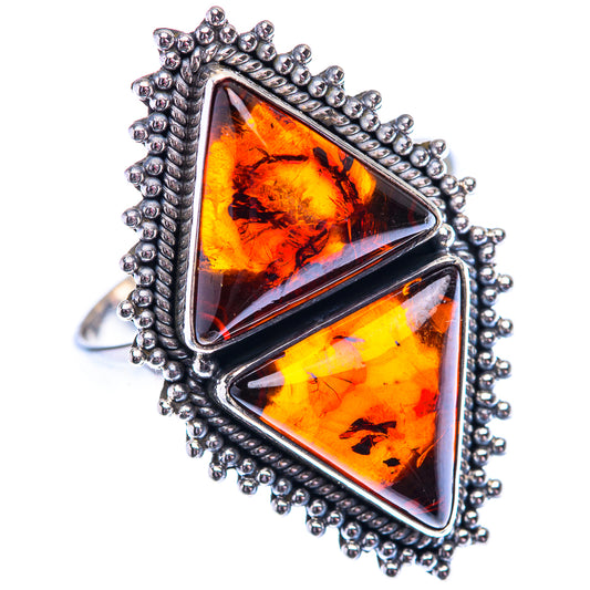 Large Baltic Amber 925 Sterling Silver Ring Size 11.75 (925 Sterling Silver) RING140463