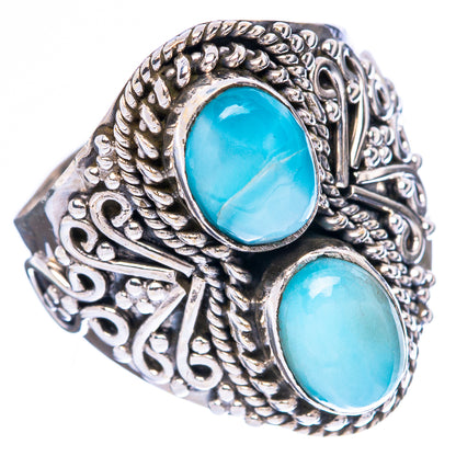 Larimar Ring Size 7.5 (925 Sterling Silver) R4246
