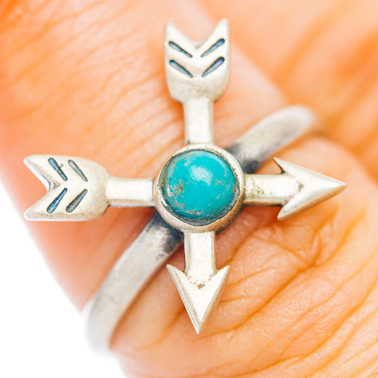 Mojave Turquoise Arrow Ring Size 7 (.925 Sterling Silver)
