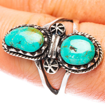 Rare Arizona Turquoise Ring Size 7.75 (925 Sterling Silver) R3095