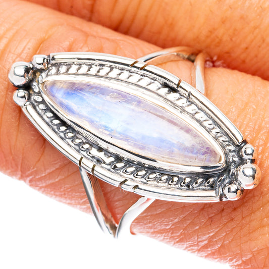 Premium Rainbow Moonstone 925 Sterling Silver Ring Size 9 Ana Co R3653