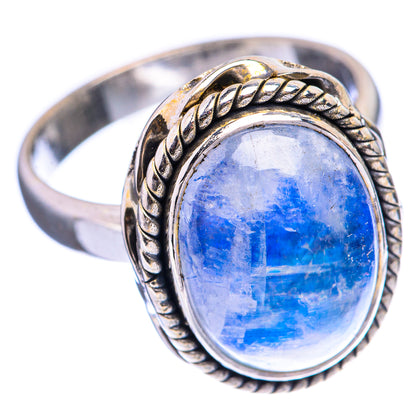 Rainbow Moonstone Ring Size 6.5 (925 Sterling Silver) R142838