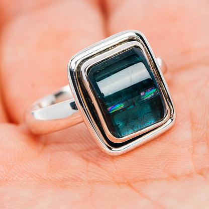 Premium Green Tourmaline Ring Size 8 (.925 Sterling Silver)