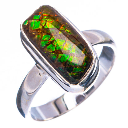 Rare Ammolite Ring Size 7 (925 Sterling Silver) R4920