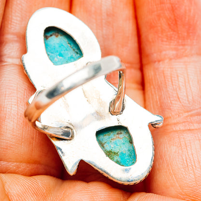Exclusive Southwestern Style Royston Turquoise Ring Size 6 (.925 Sterling Silver)