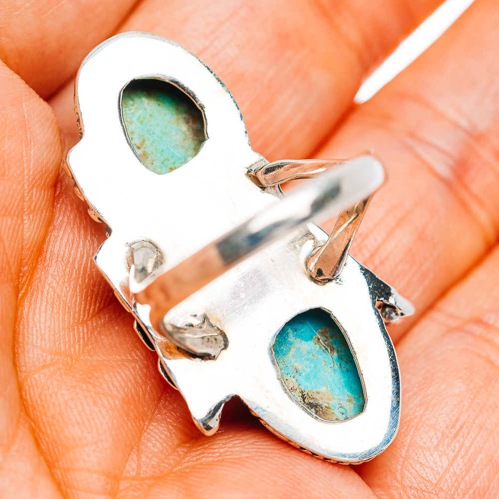 Exclusive Southwestern Style Royston Turquoise Ring Size 7 (.925 Sterling Silver)