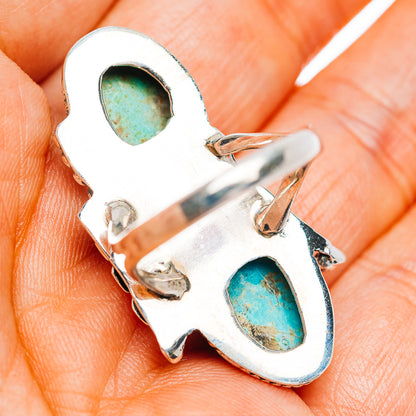 Exclusive Southwestern Style Royston Turquoise Ring Size 7 (.925 Sterling Silver)