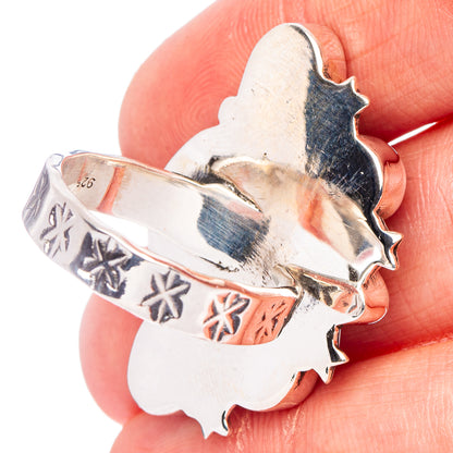 Golden Hills Turquoise Native Style Ring Size 9 Adjustable (.925 Sterling Silver) Exclusive