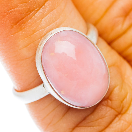 Pink Opal Ring Size 5.75 (.925 Sterling Silver)