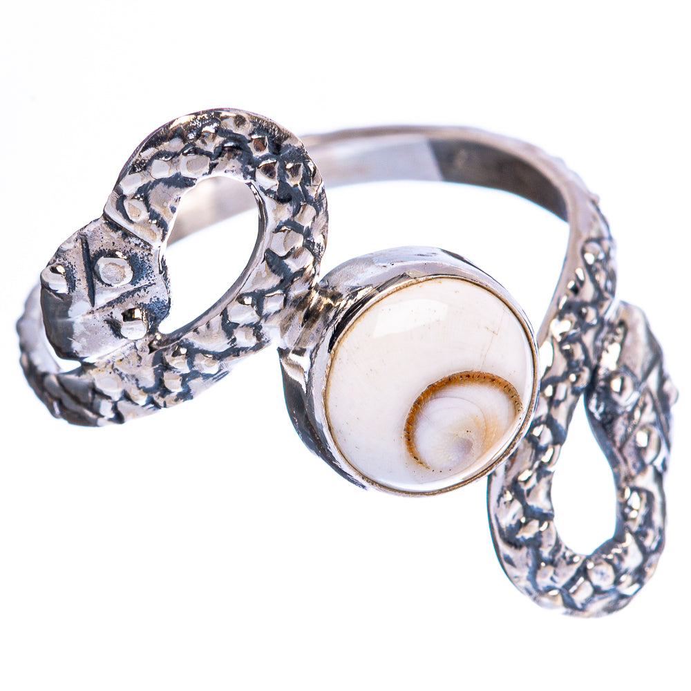 Value Shiva Eye Snake Ring Size 8.5 (925 Sterling Silver) R3188