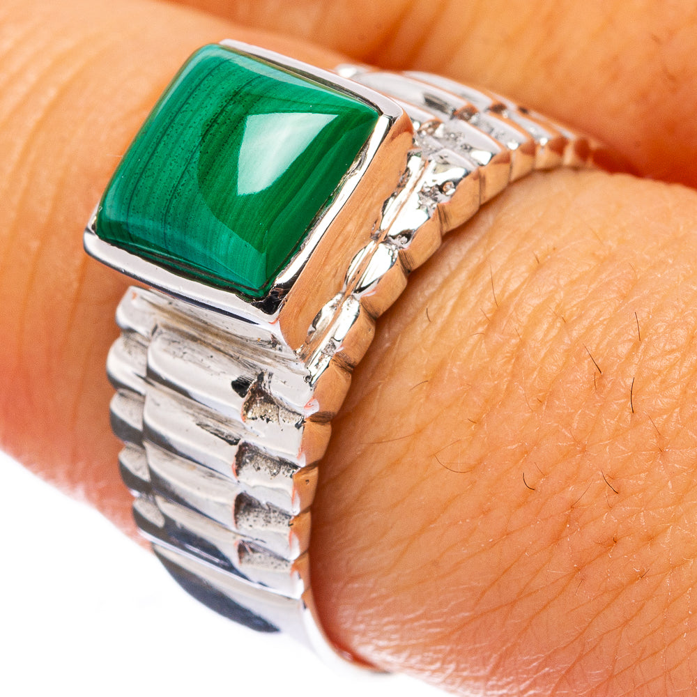 Malachite Ring Size 8.75 (925 Sterling Silver) R146297
