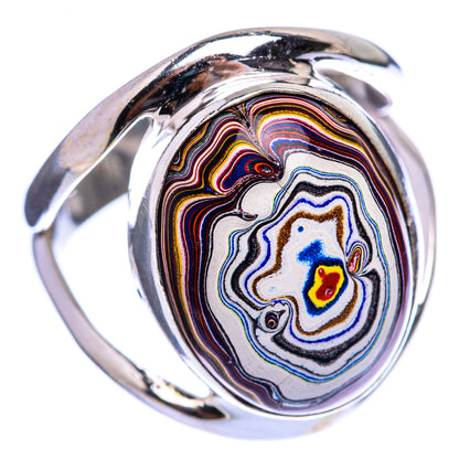 Fordite Ring Size 7.25 (925 Sterling Silver) R142827