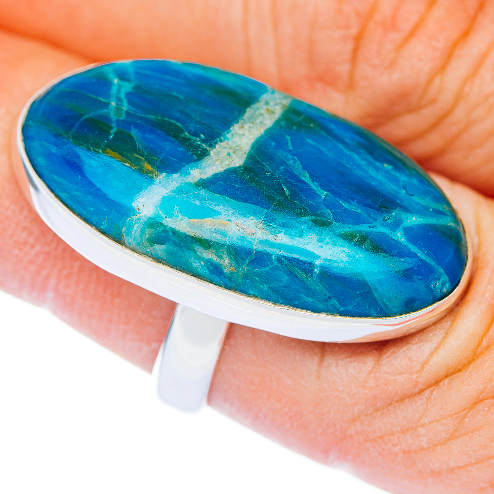 Premium Peruvian Opal Ring Size 6.25 Adjustable (.925 Sterling Silver)