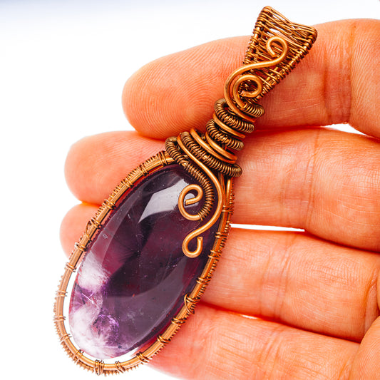 Star Amethyst Pendant 2 7/8" (Copper)