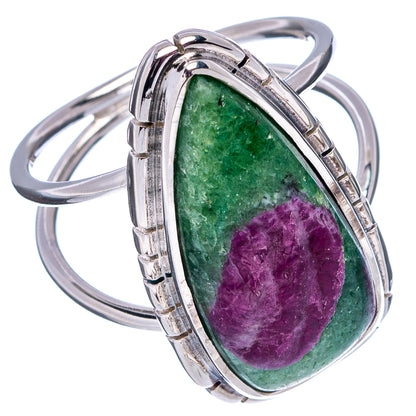 Premium Ruby Zoisite Ring Size 6.75 (.925 Sterling Silver)