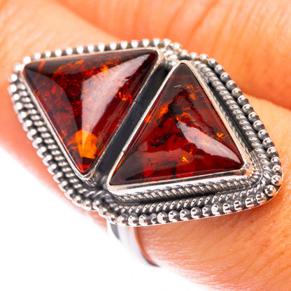Large Baltic Amber 925 Sterling Silver Ring Size 8.25 (925 Sterling Silver) RING140377