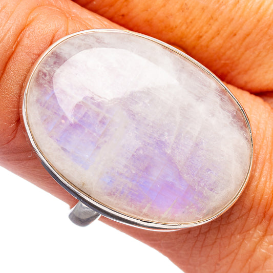 Premium Rainbow Moonstone Ring Size 9.5 (.925 Sterling Silver)