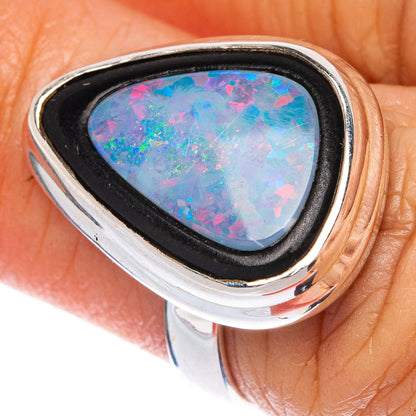 Rare Doublet Opal Ring Size 6 (925 Sterling Silver) R1408