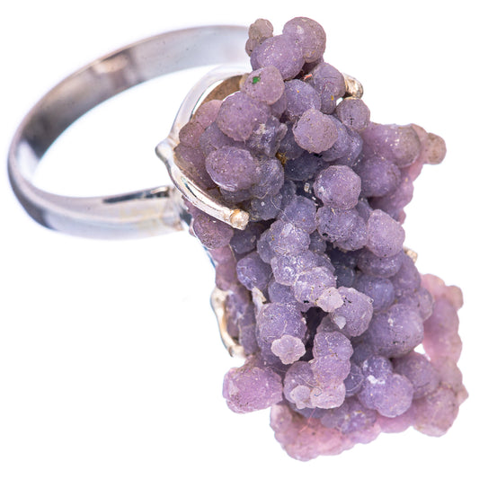 Rare Grape Chalcedony Agate Ring Size 8 (925 Sterling Silver) R1625