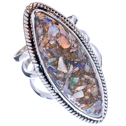 Large Brecciated Ethiopian Opal Ring Size 6 (925 Sterling Silver) R144497