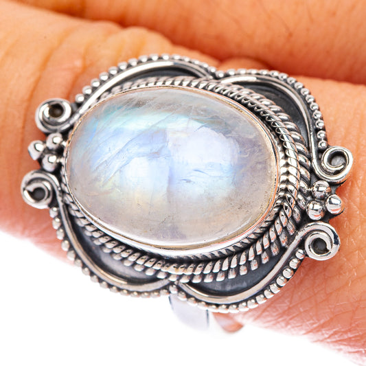 Rainbow Moonstone Ring Size 9.75 (925 Sterling Silver) R144614