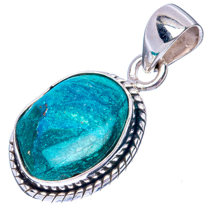 Rare Peruvian Opal 925 Sterling Silver Pendant 1 1/8" (925 Sterling Silver) P42649