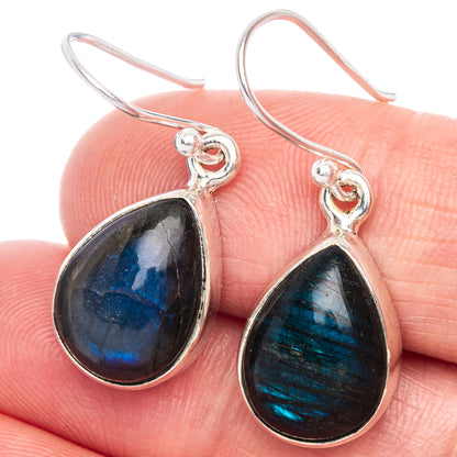 Labradorite Earrings 1 1/4" (925 Sterling Silver) E433496