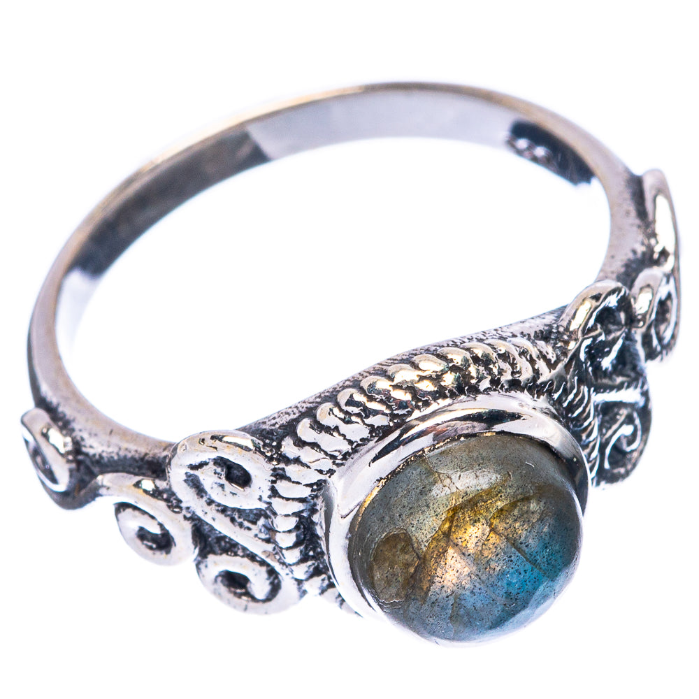 Labradorite Dainty Ring Size 6.5 (925 Sterling Silver) R5871