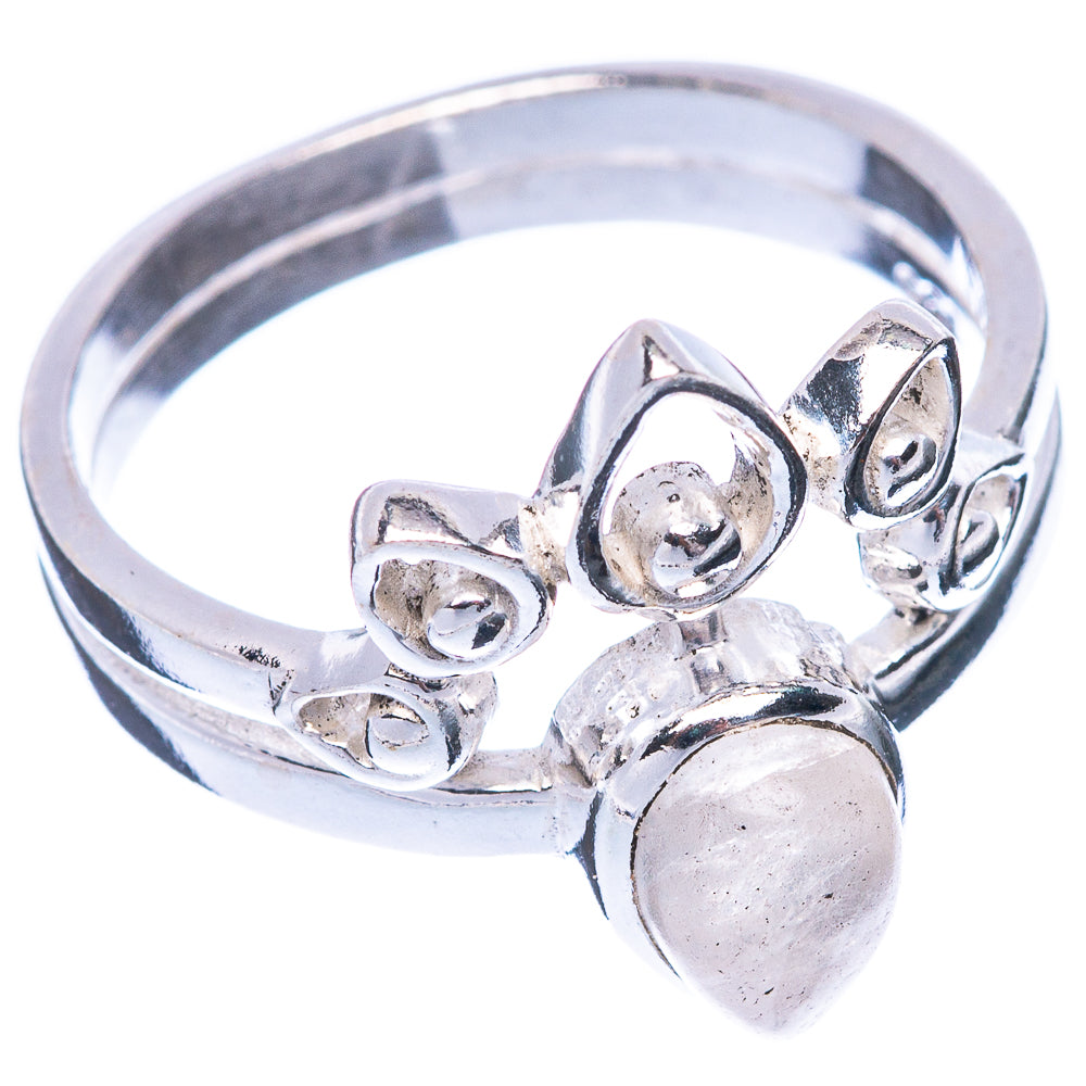 Rainbow Moonstone Ring Size 6.75 (925 Sterling Silver) R5513