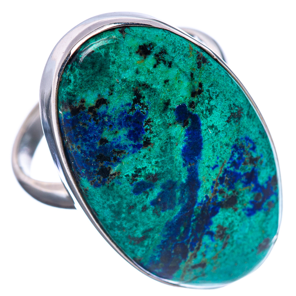 Premium Bluebird Azurite Ring Size 7.75 (.925 Sterling Silver)