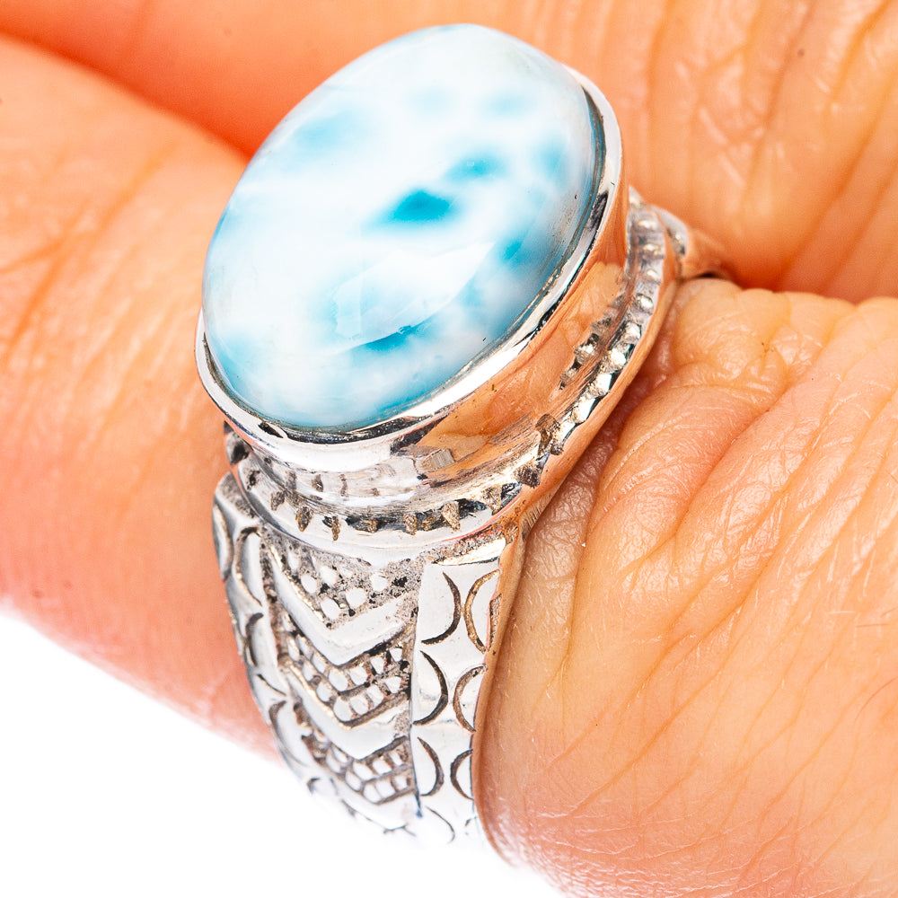 Larimar Ring Size 6.5 (925 Sterling Silver) R3399