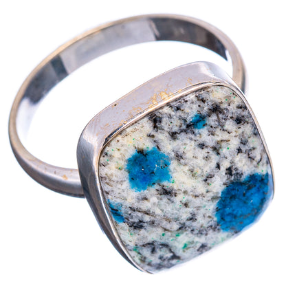 K2 Blue Azurite Ring Size 10.5 (.925 Sterling Silver)