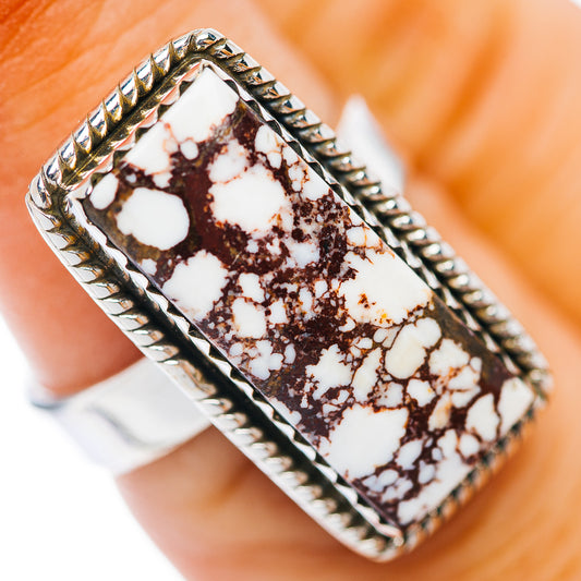 Wild Horse Jasper Ring Size 6 Adjustable (.925 Sterling Silver)