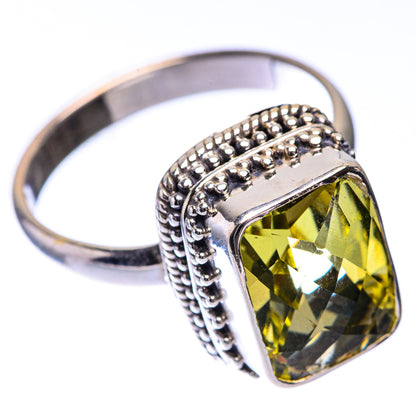Faceted Citrine Ring Size 10.75 (925 Sterling Silver) R140745