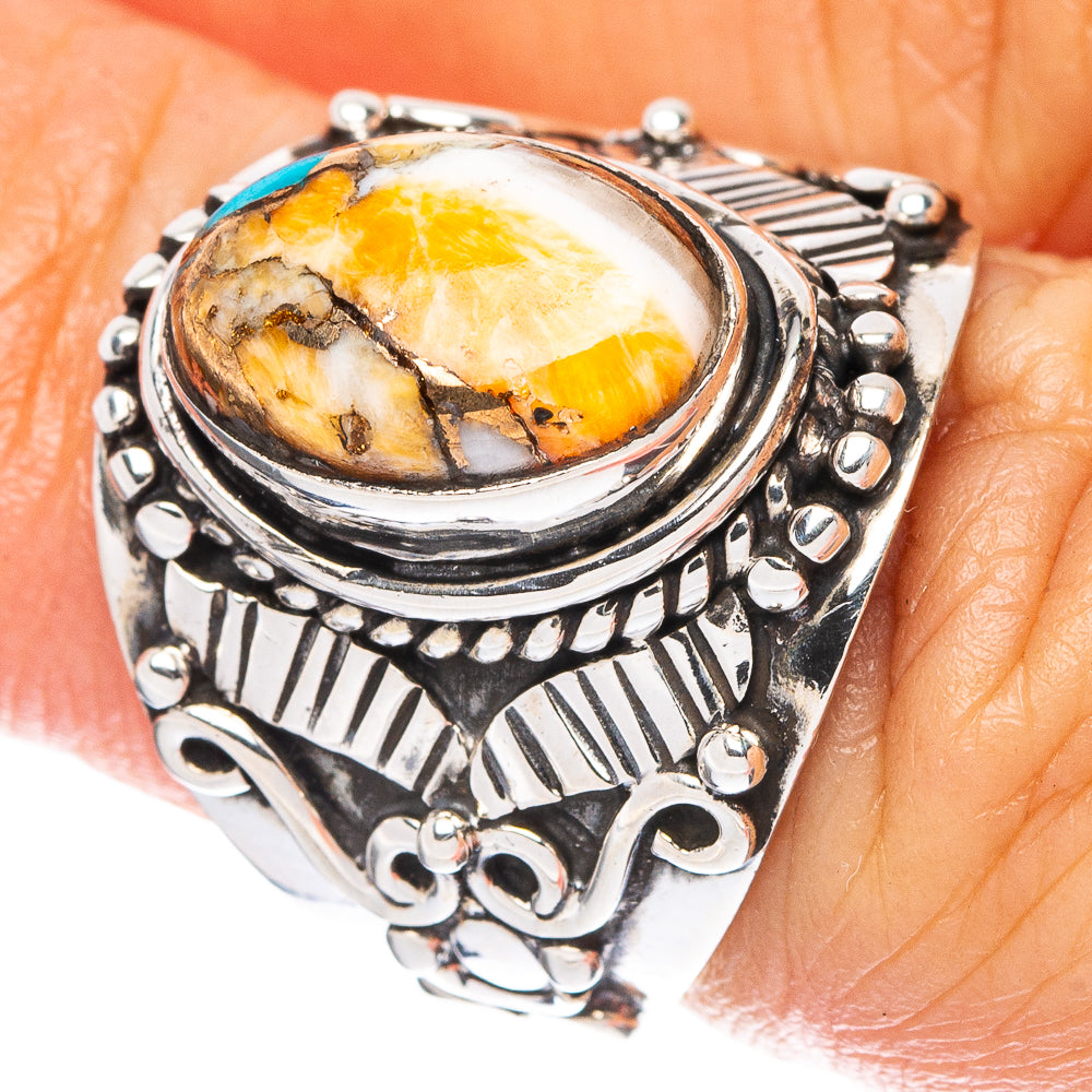 Spiny Oyster Turquoise Ring Size 5.75 (925 Sterling Silver) R4679