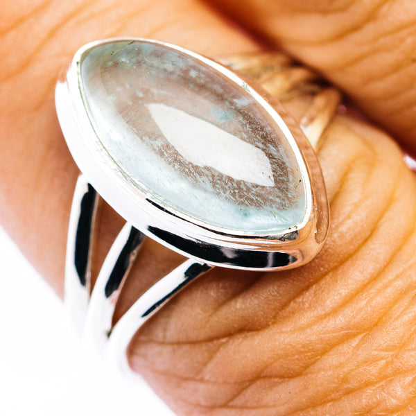 Premium Aquamarine Ring Size 8.5 (.925 Sterling Silver)