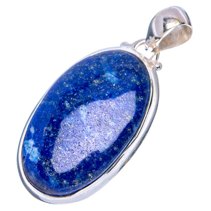 Lapis Lazuli Pendant 1 3/8" (.925 Sterling Silver)
